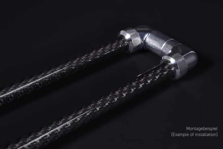 Alpha Carbon HardTube13mm 4X 80cm bk 1021876