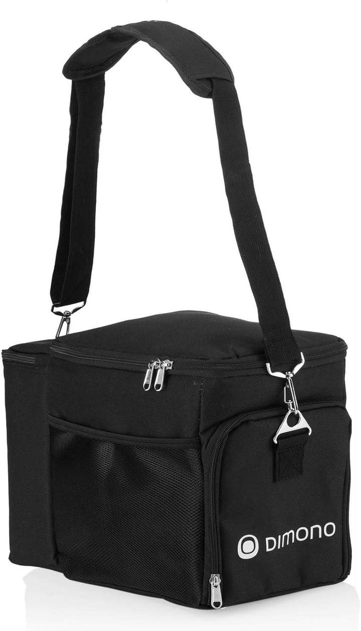 Dimono® Kühltasche 15L mit 3 Brotzeitdosen; Picknick-Tasche mit 3 Meal Prep Launchbox Dosen + Deckel