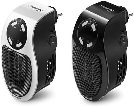 TROTEC Steckdosen Heizlüfter TFC 2 E – Heizleistung 500 W – mini Keramik Heizung, für Räume bis 10 m