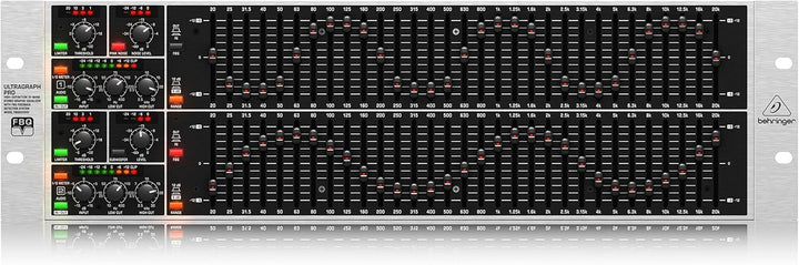 Behringer ULTRAGRAPH PRO FBQ6200HD Hochauflösender 31-Band-Stereo-Grafik-Equalizer mit FBQ-Feedback-