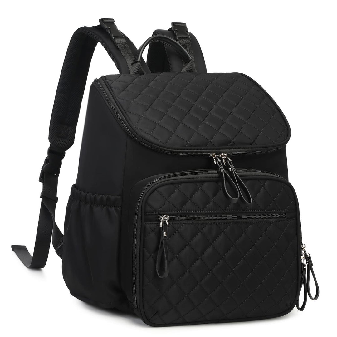 Baby Wickeltasche Grosser Wickelrucksack mit Multifunktions-Babytaschen Passform für Kinderwage L Sc