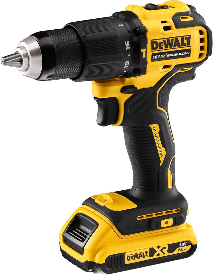 Dewalt DCD709D2T-QW Akku-Schlagbohrschrauber 18 V, 2 Ah, Schwarz/Gelb, Size