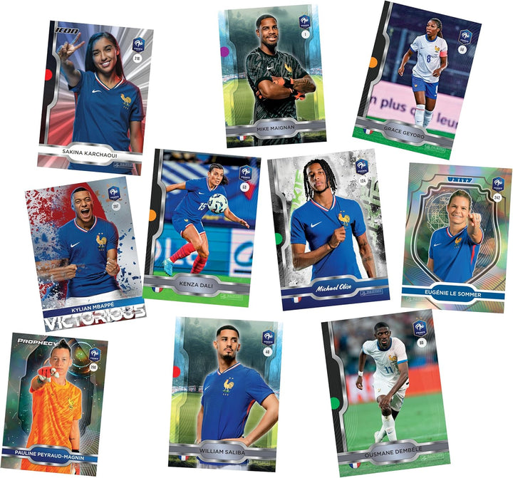 Panini French Football Federation 2025 Trading Cards Box mit 18 Hüllen