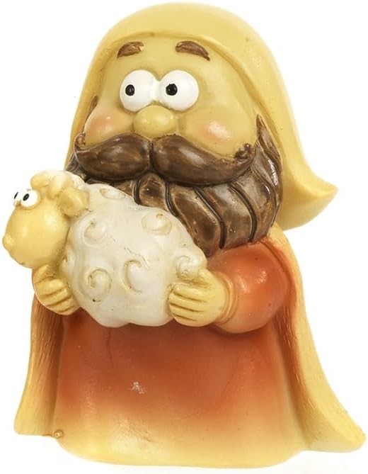 Paben Religiosi Krippen-Set, lustig, 7 Figuren, 4,3 cm, Harz