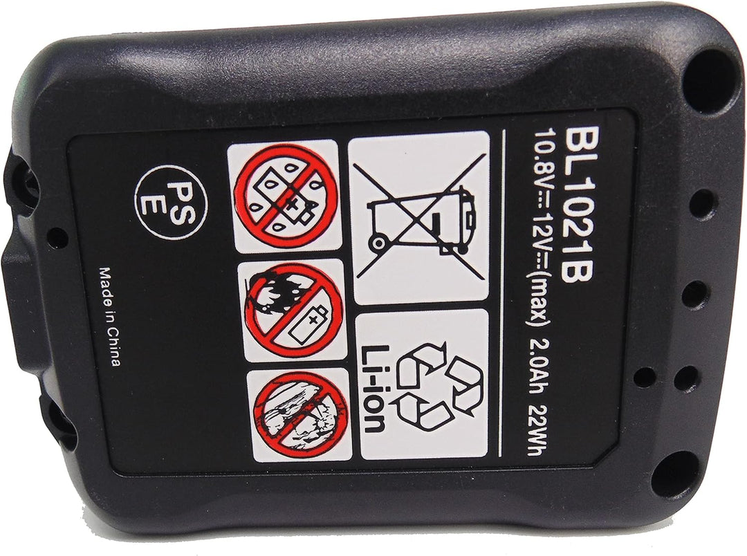 FengWings® BL1021B Akku, 2 Stück 12V 2.0A Kompatibel mit Makita 10.8V 12V BL1021B | BL1020B | BL1015