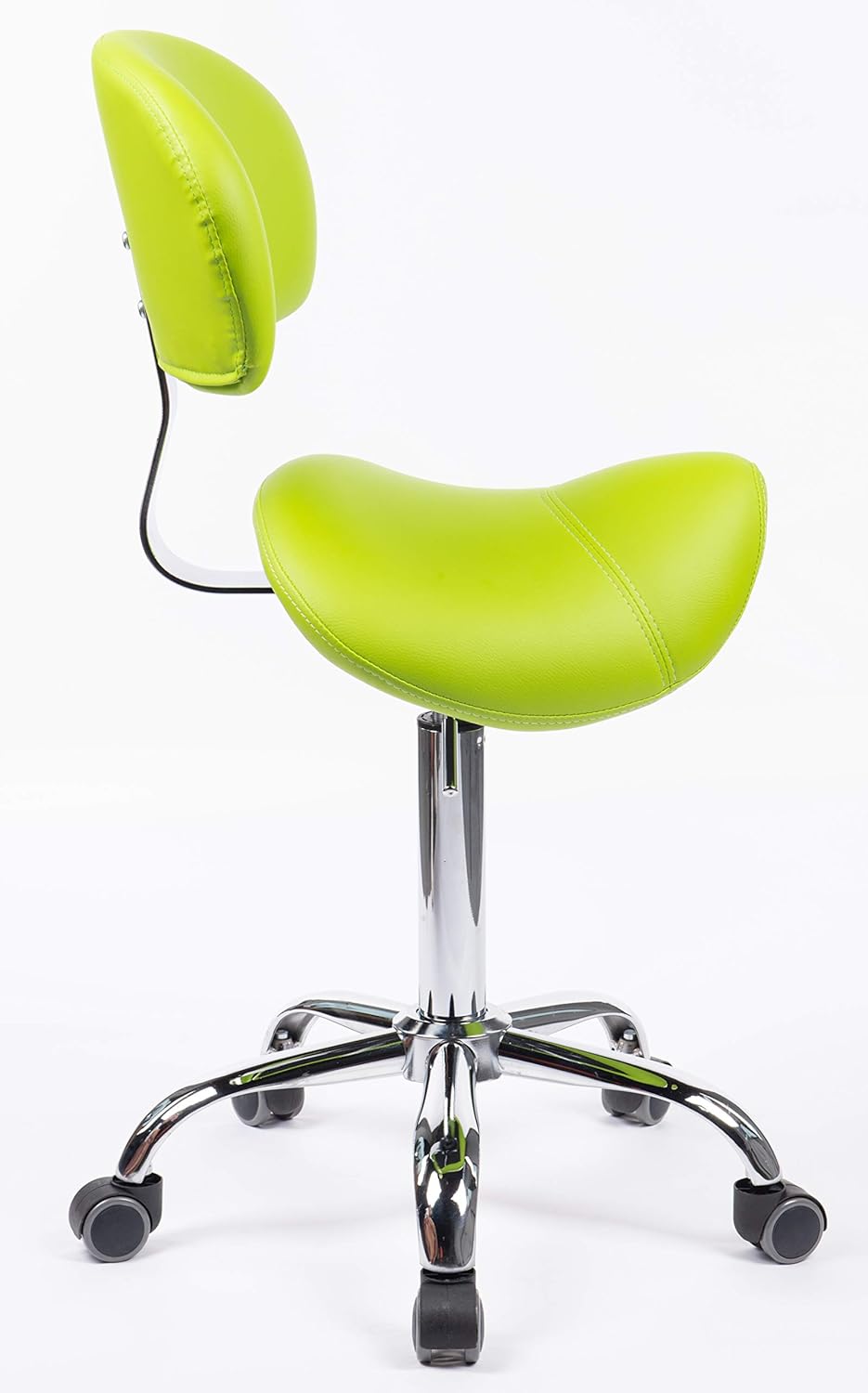 1stuff® Sattelhocker MULY BIGBACK Sattelstuhl mit Lehne - Sitzhöhe bis ca. 74cm - ergonomischer Roll