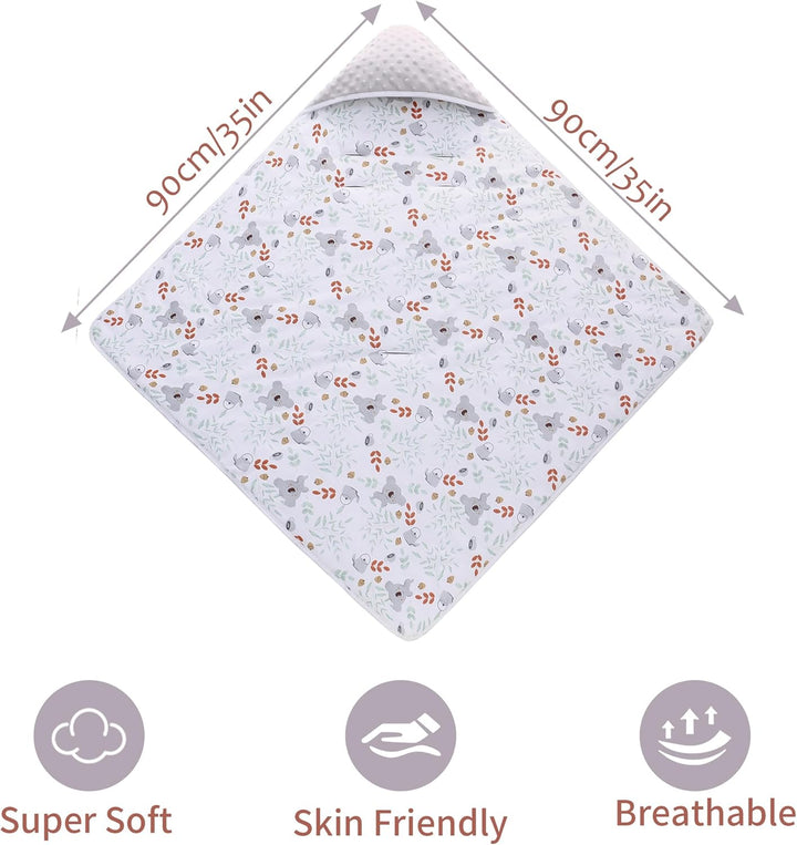 Miracle Baby Einschlagdecke Babyschale Winter Baumwolle Reversible Decke Universal Kuscheldecke 90x9