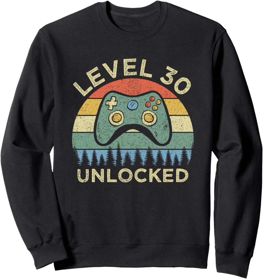 30. Geburtstag Level 30 Gamer 30 Jahre altes Geschenk Sweatshirt