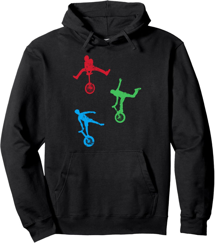 Einrad Einradfahrer Radfahrzeug - Kinder Fahrrad Einrad Pullover Hoodie