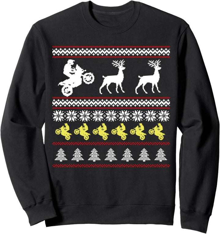 Hässlicher Weihnachtspullover für Biker Sweatshirt