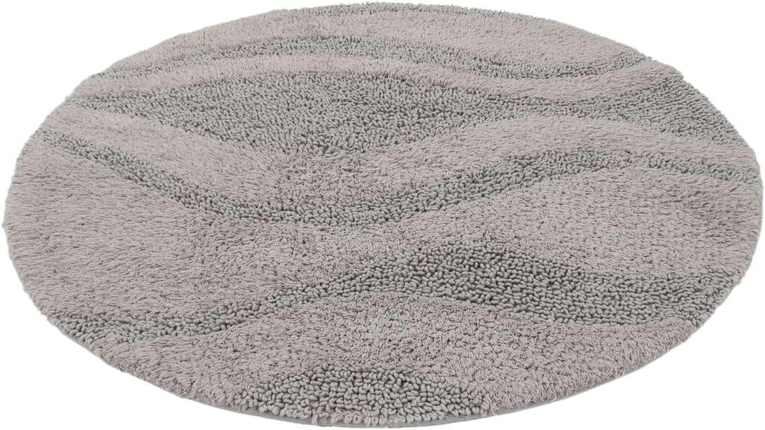 RugVista Breeze Teppich - Grau Teppich Ø 70 Moderner, Rund Teppich