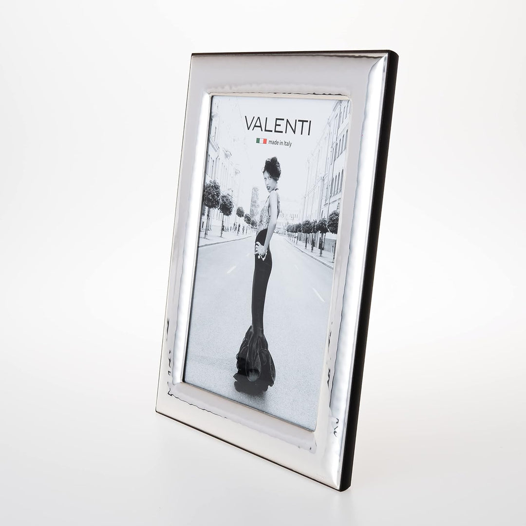 Valenti&Co. - Bilderrahmen - Silber in gehämmerter Optik - glänzend Hochzeit, zum Geburtstag von Fre