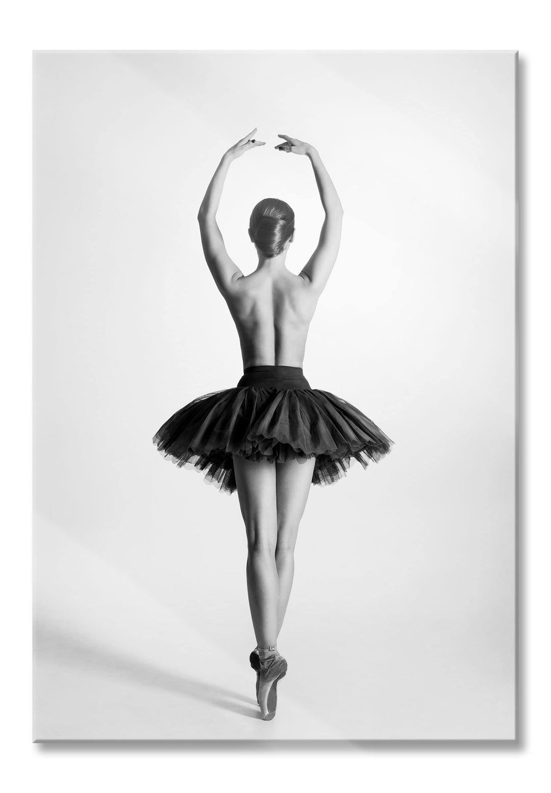 Pixxprint Glasbild | Wandbild aus Echtglas | sexy nackte Ballettpose | 40x60 cm | inkl. Aufhängung u