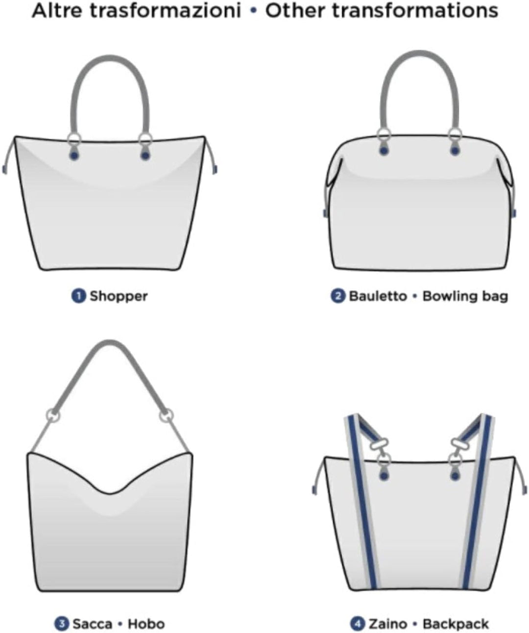 GABS Tasche G3 Plus M Handtasche Umhängetasche Hobo Koffer Rucksack transformierbar Butter., Butter.