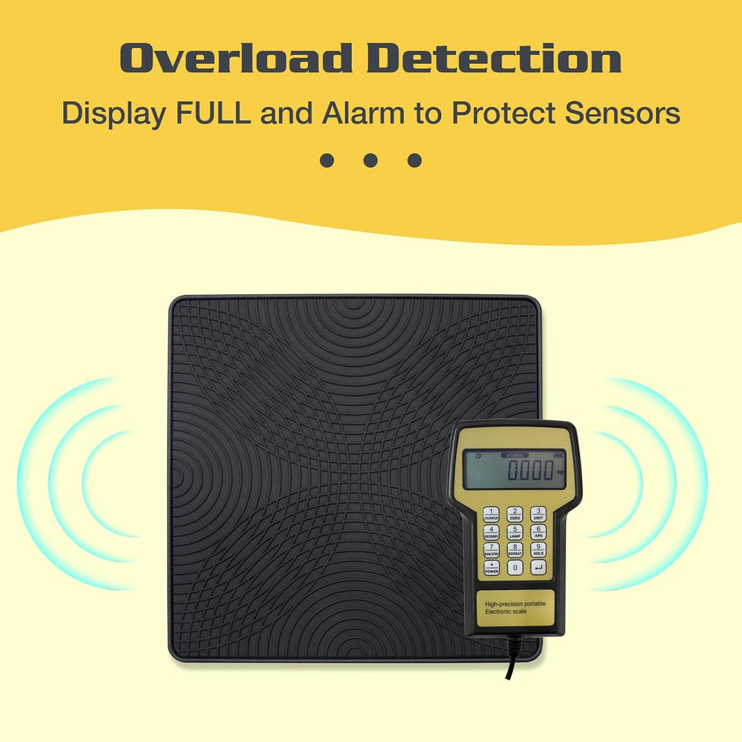 BACOENG Elektronische Kältemittelwaage 100KG Für HVAC, Kältemittel Waage mit hintergrundbeleuchteter