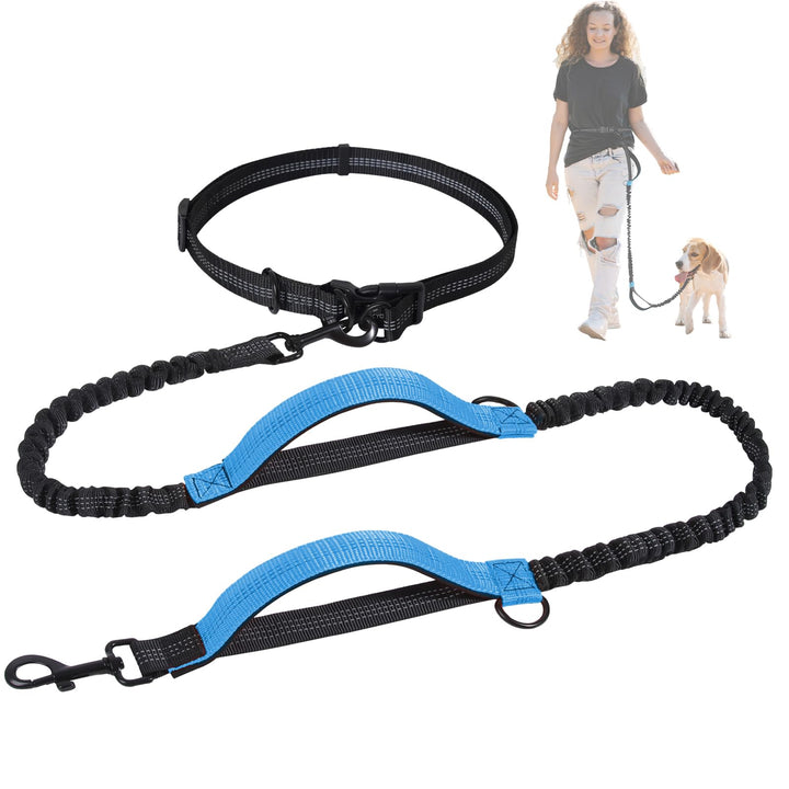 Snocyo Joggingleine Hunde, Jogging Hundeleine für Mittelgrosse und Grosse Hunde, Elastische und Refl