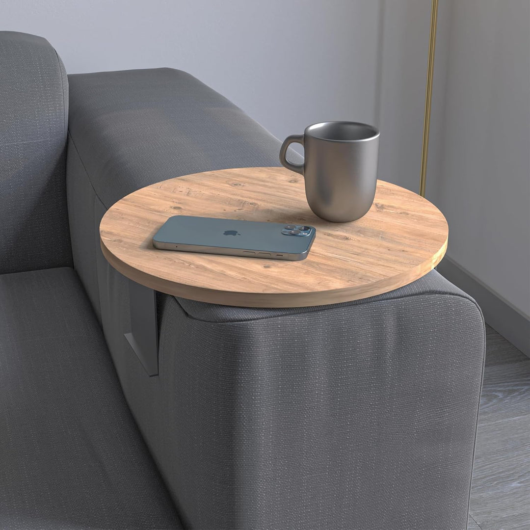 sugodesign Couch-Tablett Armlehne, Einstellbarer Sofa-Tablett, Getränkehalter, spezielles Design pra