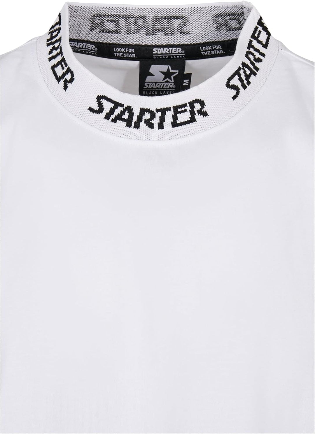 STARTER BLACK LABEL Herren Starter Jaquard Rib Tee, Weiss