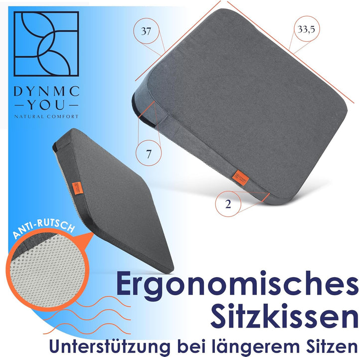DYNMC you Keilkissen Auto Mittelhart H3 - Test SEHR GUT - INNOVATIONSPREIS ERGONOMIE mit Physiothera