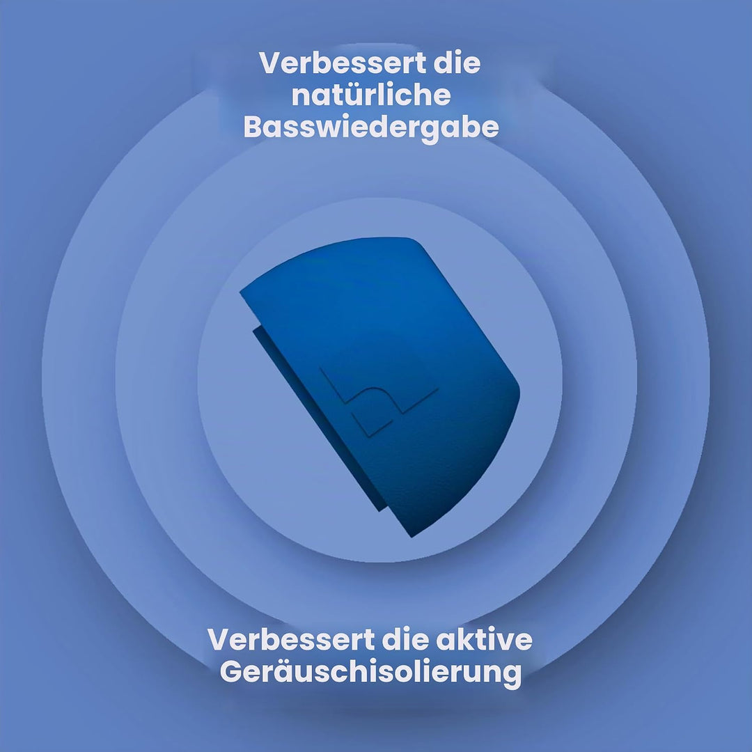 Foam Masters Ohrstöpsel aus Memory-Schaum für AirPods Pro 1. und 2. Generation, 3 Paar, neue Version