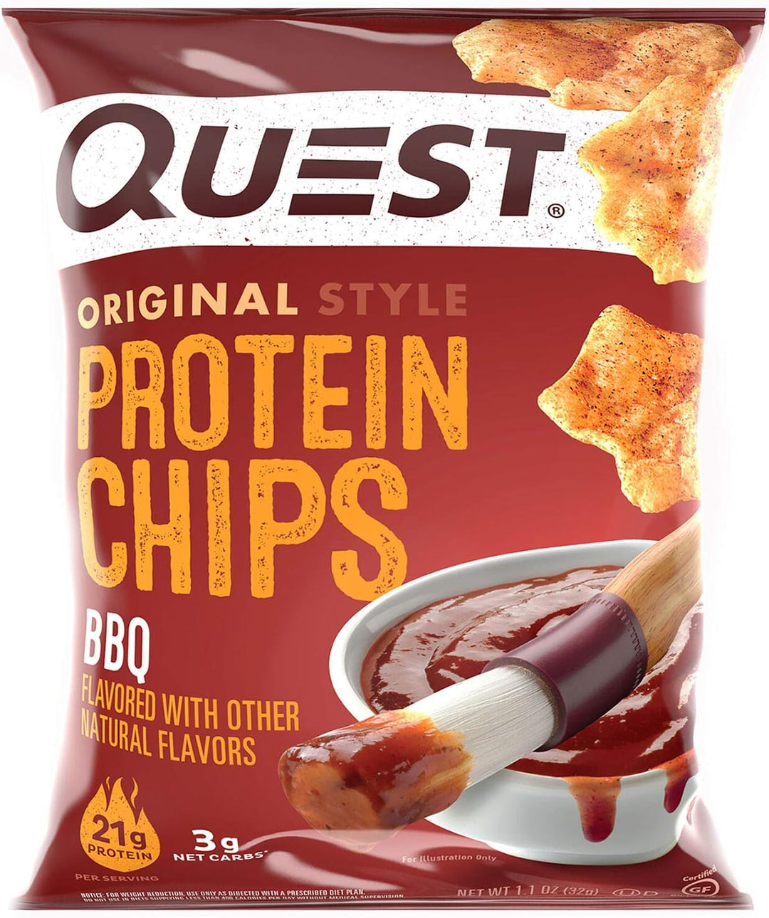 Quest Chips BBQ 8/box, 256 g