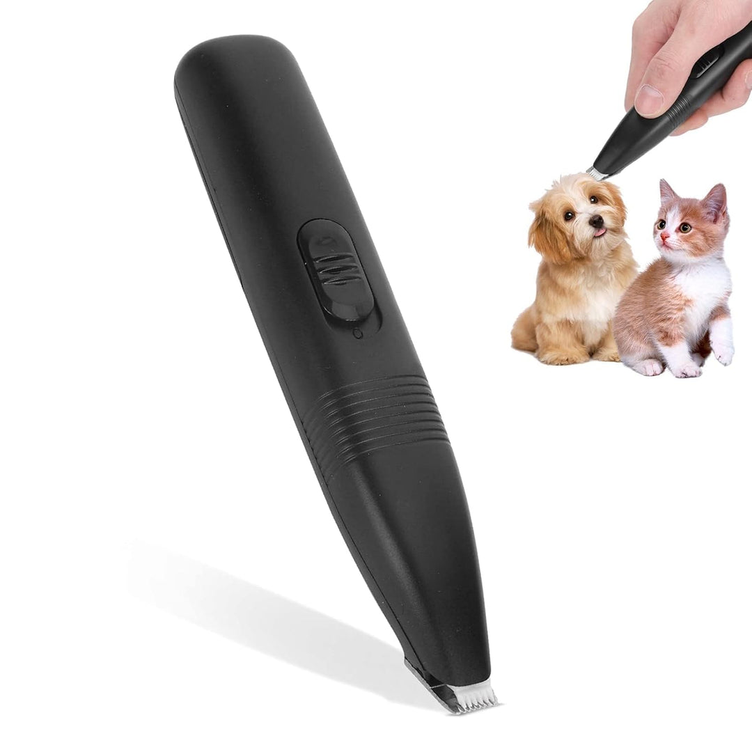 Agatige Hundetrimmer für die Fellpflege, 3W 3V EIN-Tasten-Schalter Geräuscharm elektrischer Hundehaa