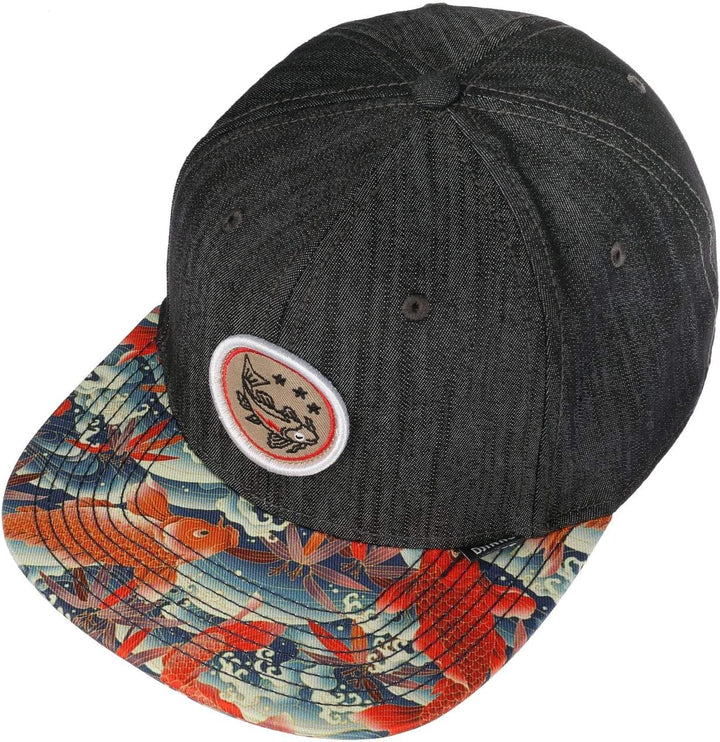 Djinns - Koi Linen (REV. Schwarz) - Snapback Cap Baseballcap Hat Kappe Mütze Caps