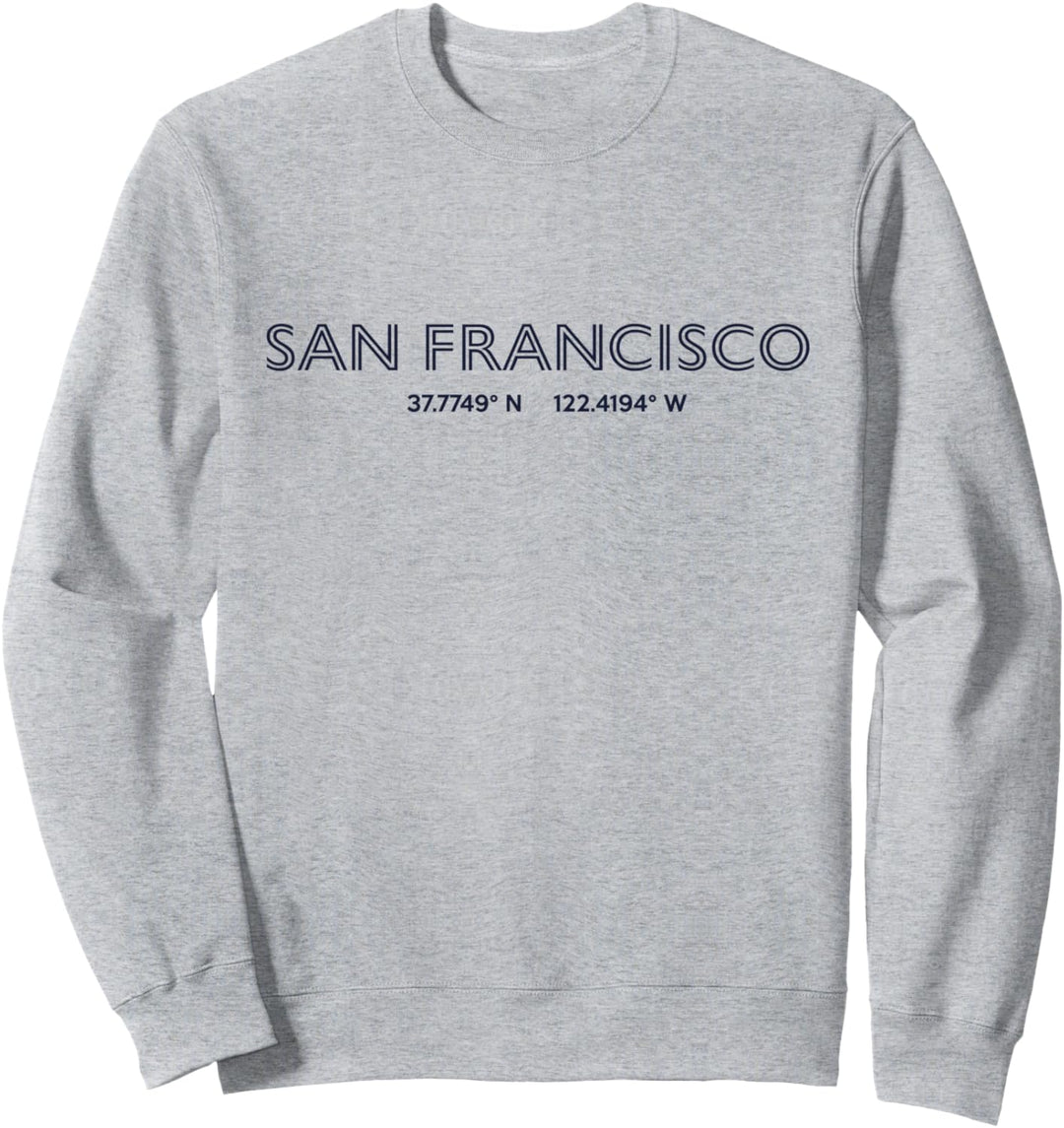 USA Stadt Koordinaten - US San Francisco Sweatshirt