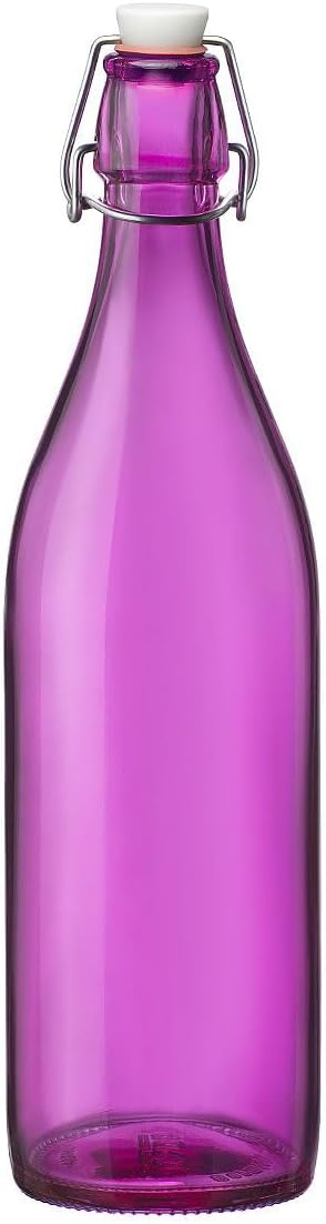 Bormioli Rocco Giara Green Glass Swing Top Bottle by Bormioli Rocco Silber, Silber 1000 ml