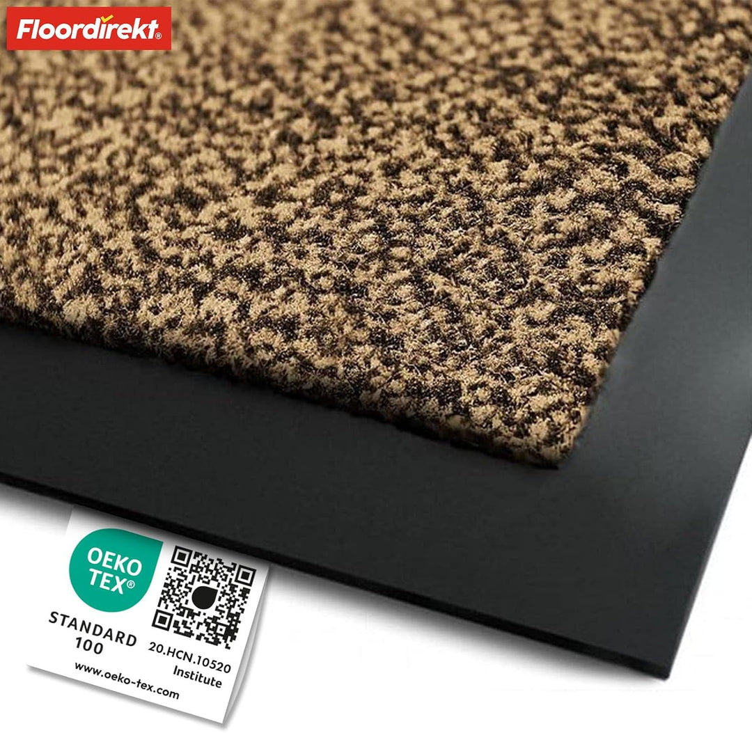Floordirekt Schmutzfangmatte Rhine - waschbare & leistungsstarke Fussmatte - Sauberlaufmatte mit Rut