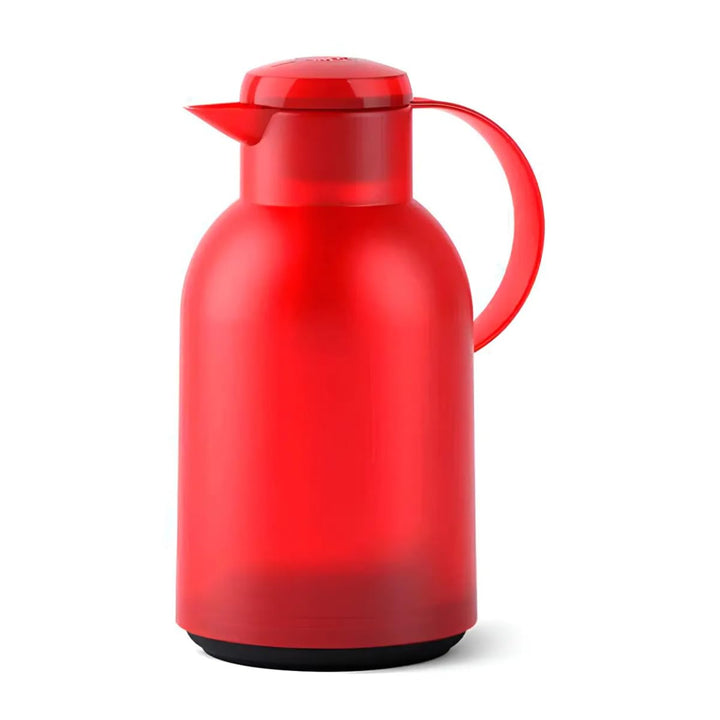 Emsa N40117 Samba Isolierkanne |1,5 Liter | Quick Press Verschluss | 12h heiss und 24h kalt | Transl