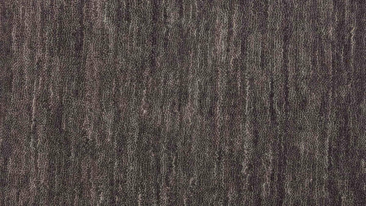 RUG PRINCE Wollteppich Gabbeh Uni 80x200 Handgewebt Läufer Schwarz Einfarbig Handarbeit Schwarz 80x2