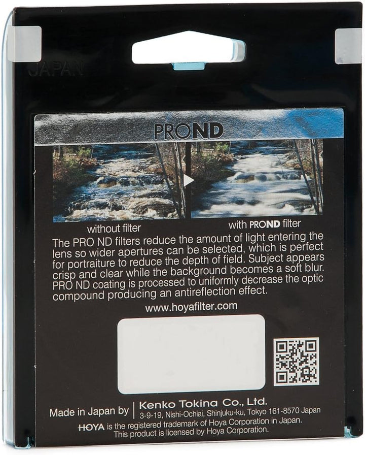 Hoya YPND050072 Pro ND-Filter (Neutral Density 500, 72mm) Schwarz, 72mm