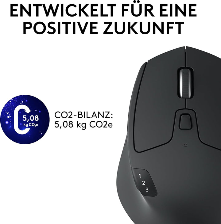 Logitech M720 Triathlon Multi-Device Kabellose Maus, Bluetooth, USB-Unifying-Empfänger, 1000 DPI, 6