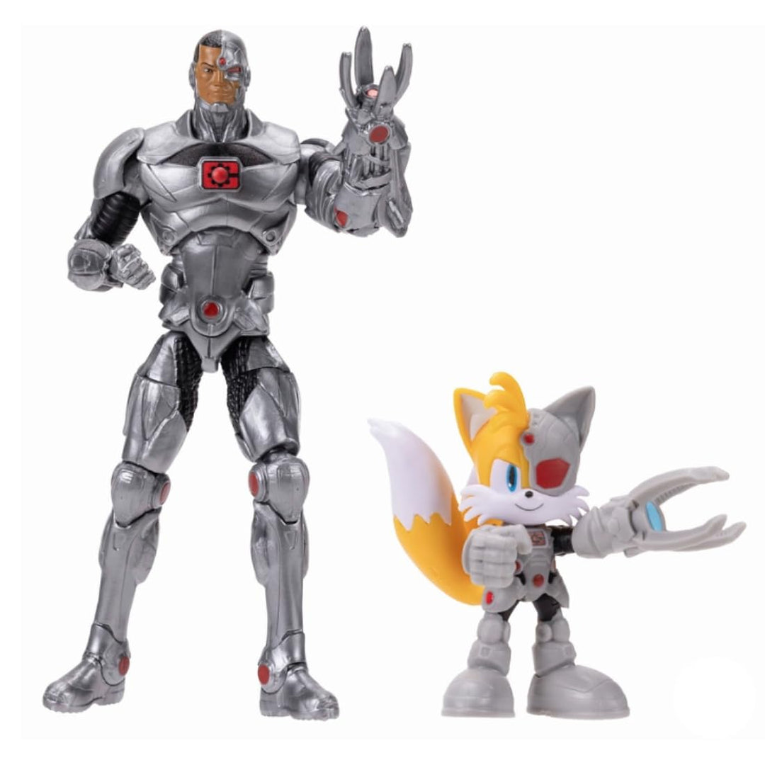 Sonic The Hedgehog DCxSonic: Tails als Cyborg und Actionfiguren-Multipack, Jakks Jakks Pacific, enth