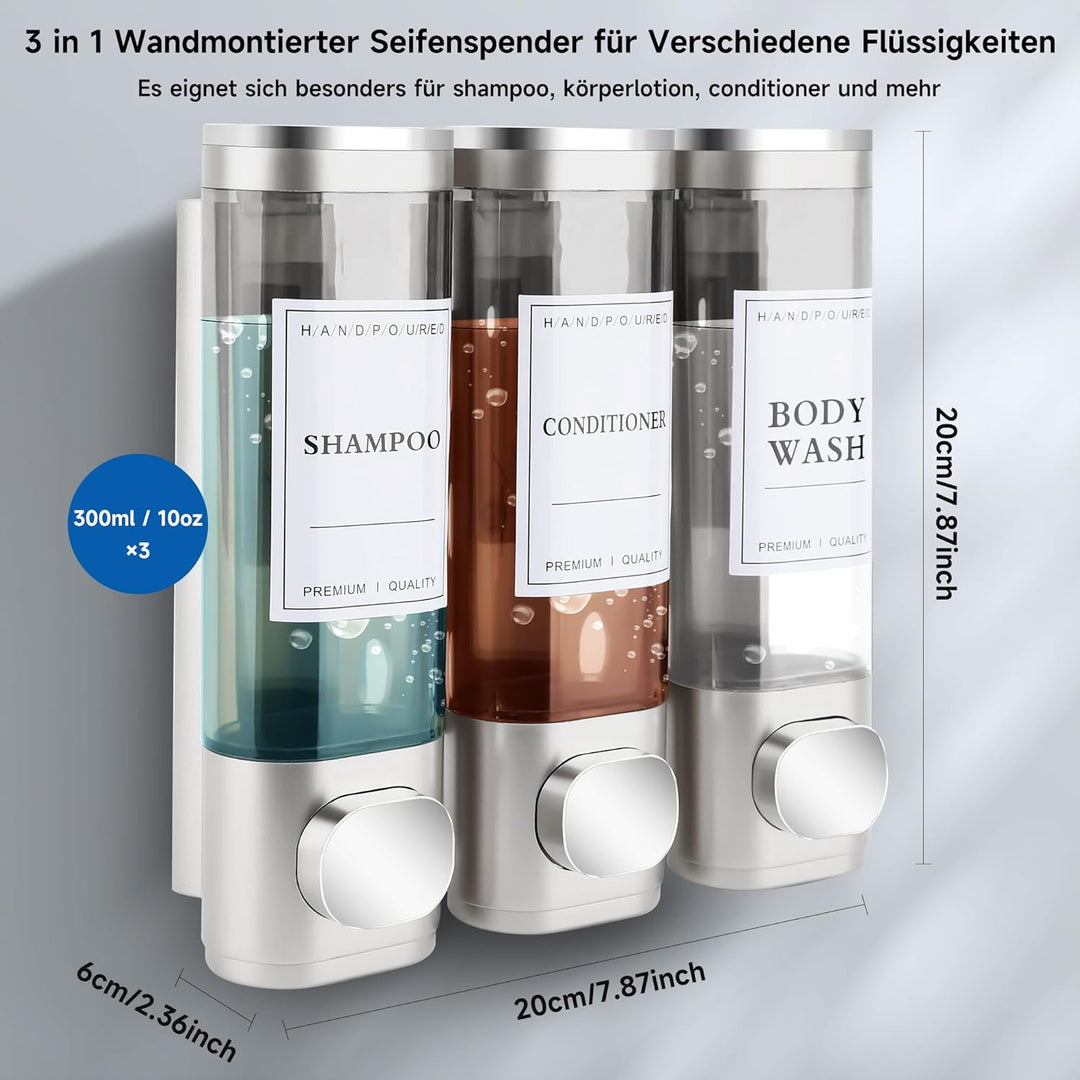 Seifenspender Wandbefestigung Dispenser Wandmontage Flüssigseifenspender Handseifenspender Badezimme