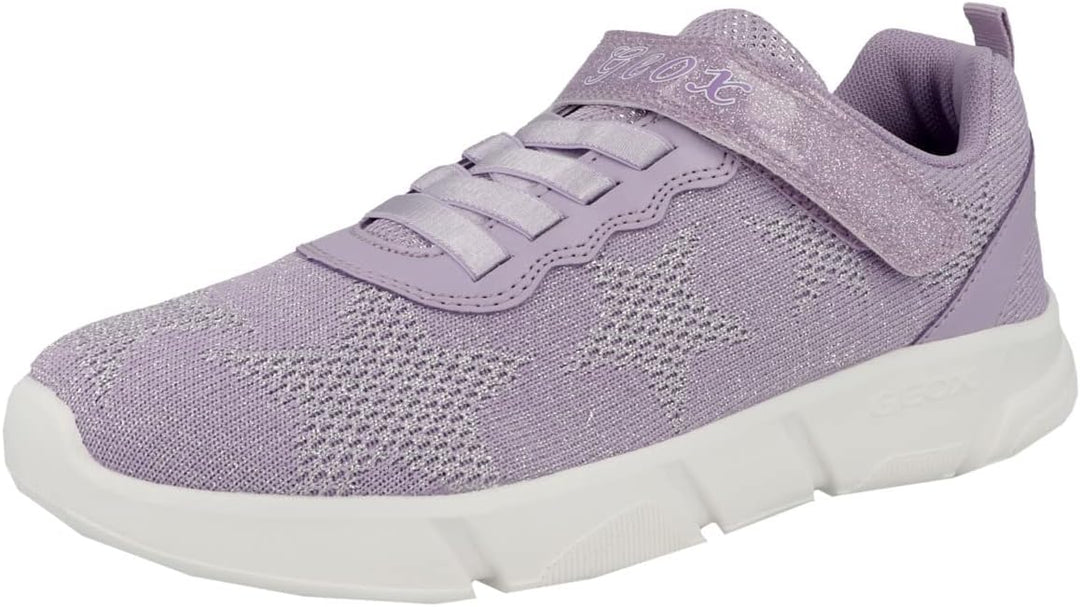Geox Mädchen J Aril Girl Sneaker 34 EU Lilac, 34 EU Lilac