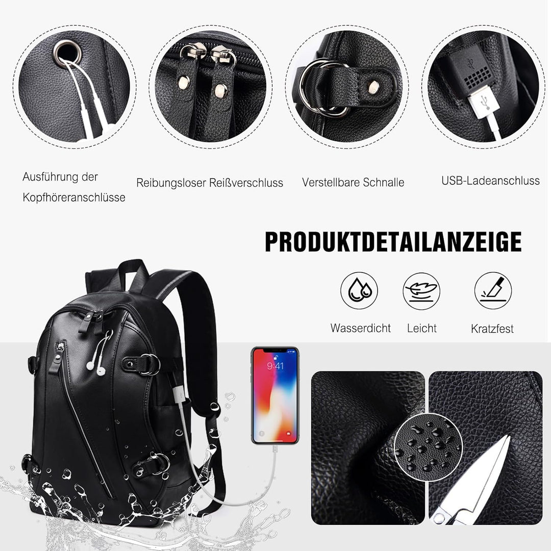 FANDARE Unisex Rucksäcke Schulrucksack Herren Damen Schultasche Junge Mädchen Wasserdicht Schulranze