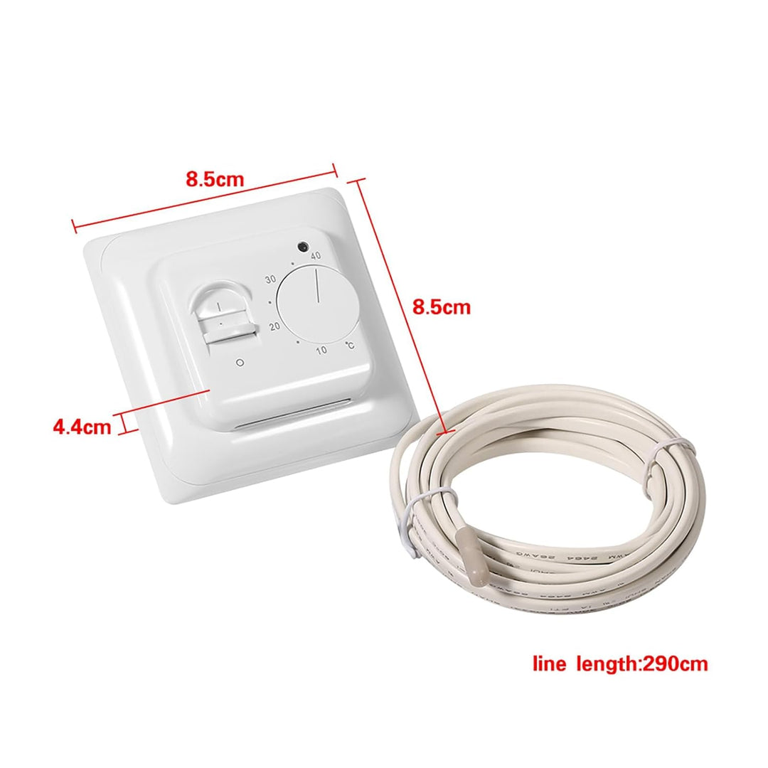 Raumboden Mechanischer Thermostat Heizung Thermostat Klimaanlage Temperaturschalter mit 2,9 m Sensor