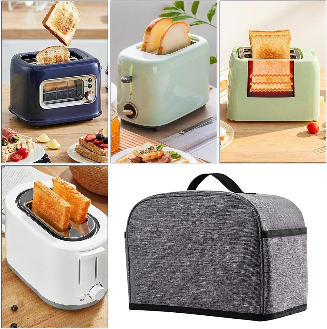 Toaster-Abdeckung, 2 Küchengeräte, und Fingerabdruckschutz mit Marmeladenverteiler-Halter und Toaste