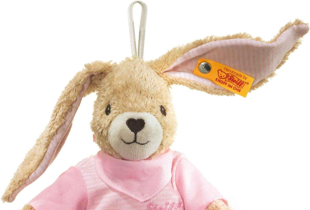 Steiff 237584 Hoppel Spieluhr 20 rosa Hase, Medium, Rosa