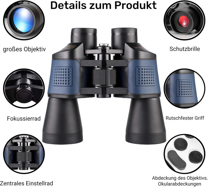 Ferngläser,Ferngläser für Erwachsene,Fernglas Erwachsene,Mit BAK4-Diamantlinse und FMC-Linse,Ideal f