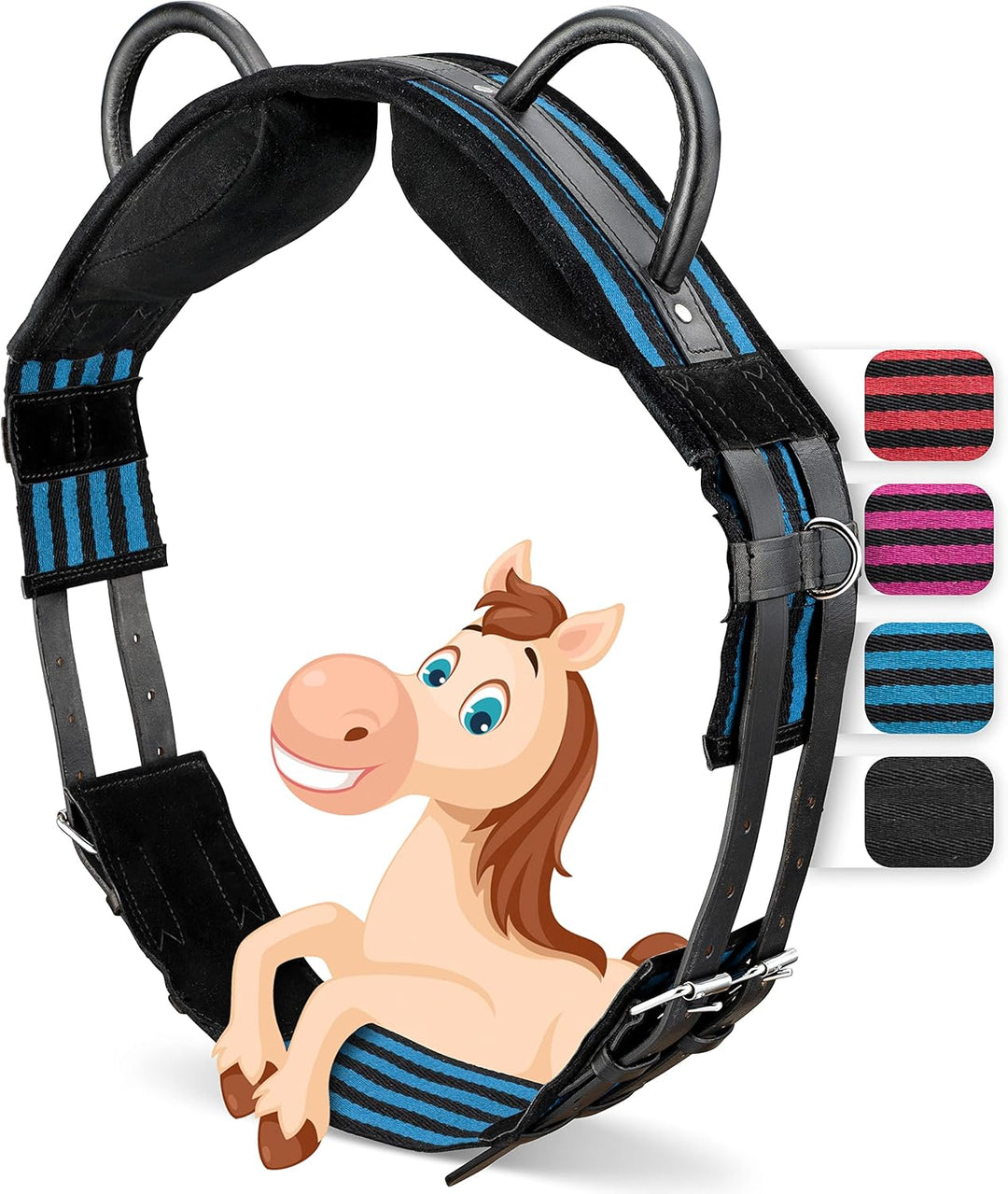 Esposita Reitgurt mit 2 Griffen aus Leder zum Festhalten für Kinder und Reitanfänger - auch geeignet