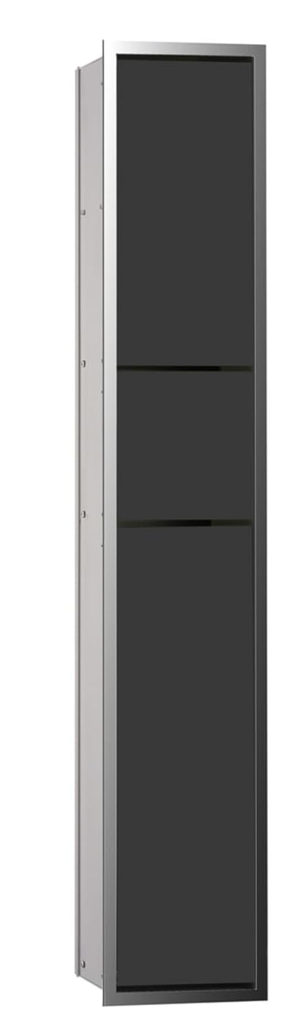Emco Asis 150 Unterputz-Schrankmodul für das Gäste-WC, Badezimmerschrank als Toilettenpapierhalter,
