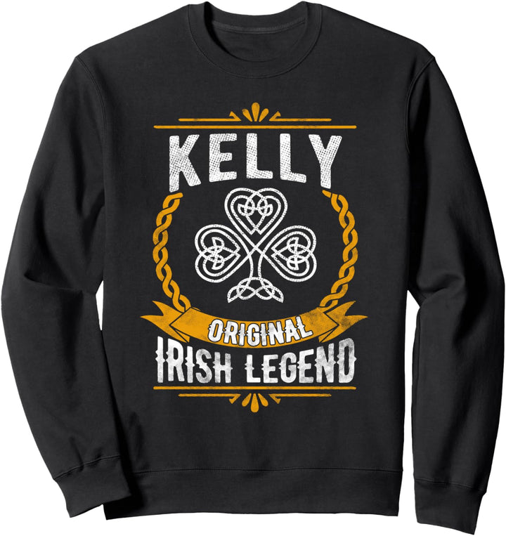 Kelly Irish Name Gift Vintage Ireland Family Surname Sweatshirt