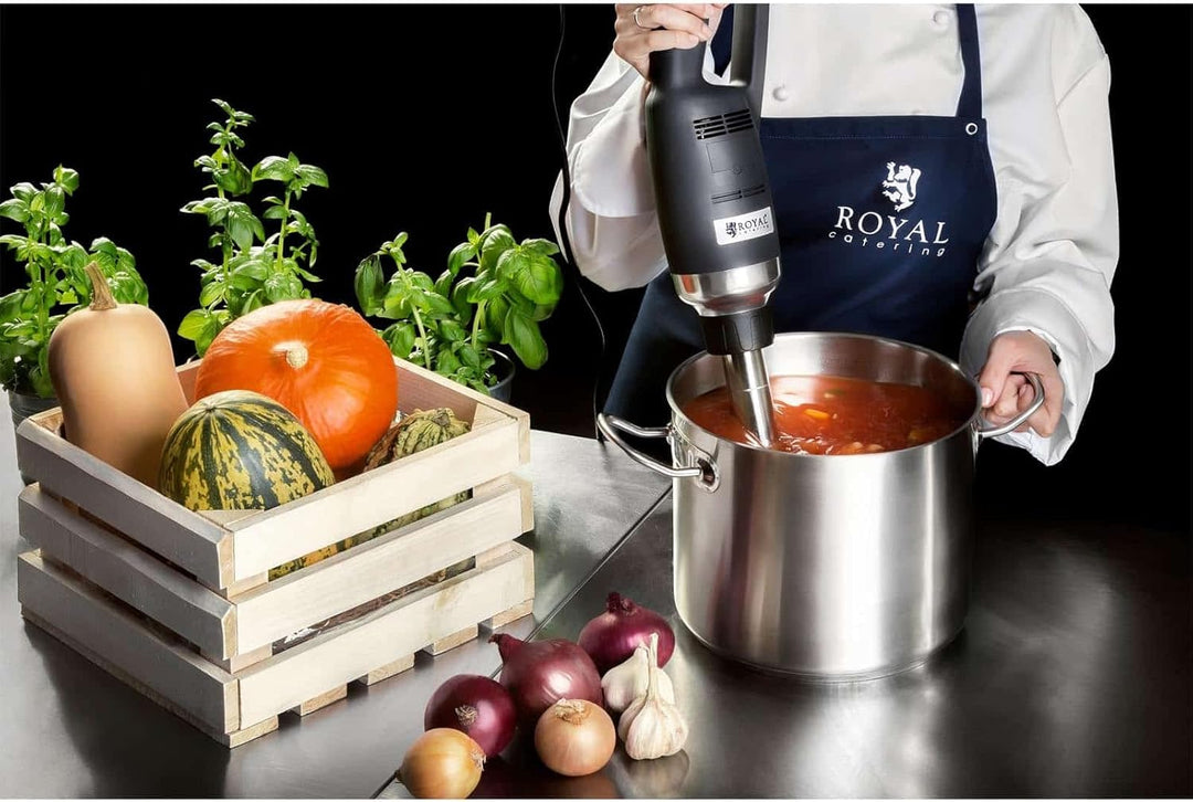 Royal Catering RCSM-500-400P Stabmixer Pürierstab Zauberstab (ergonomischer Griff, 500 W, 6000-18 00