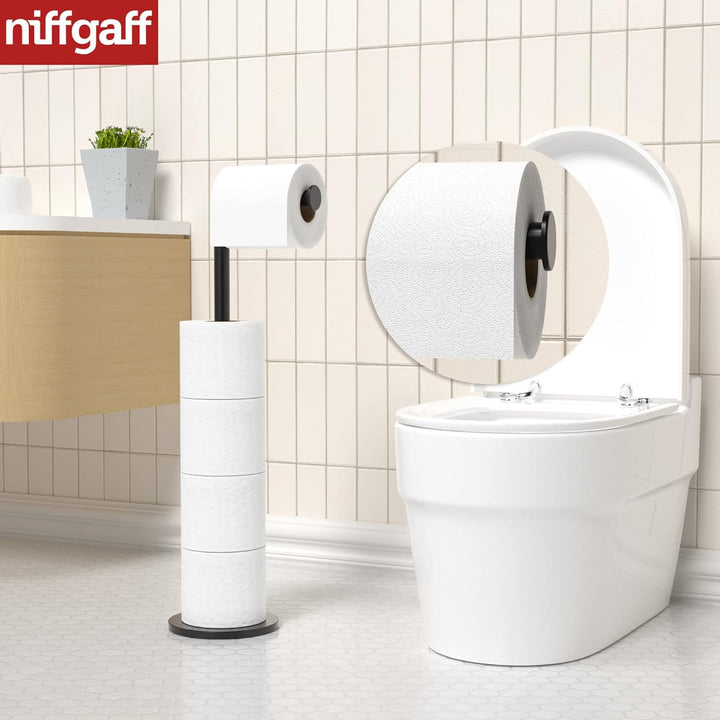 Toilettenpapierhalter Stehend FüR Klopapier Aufbewahrung, PräMie Edelstahl Klopapierhalter Stehend o