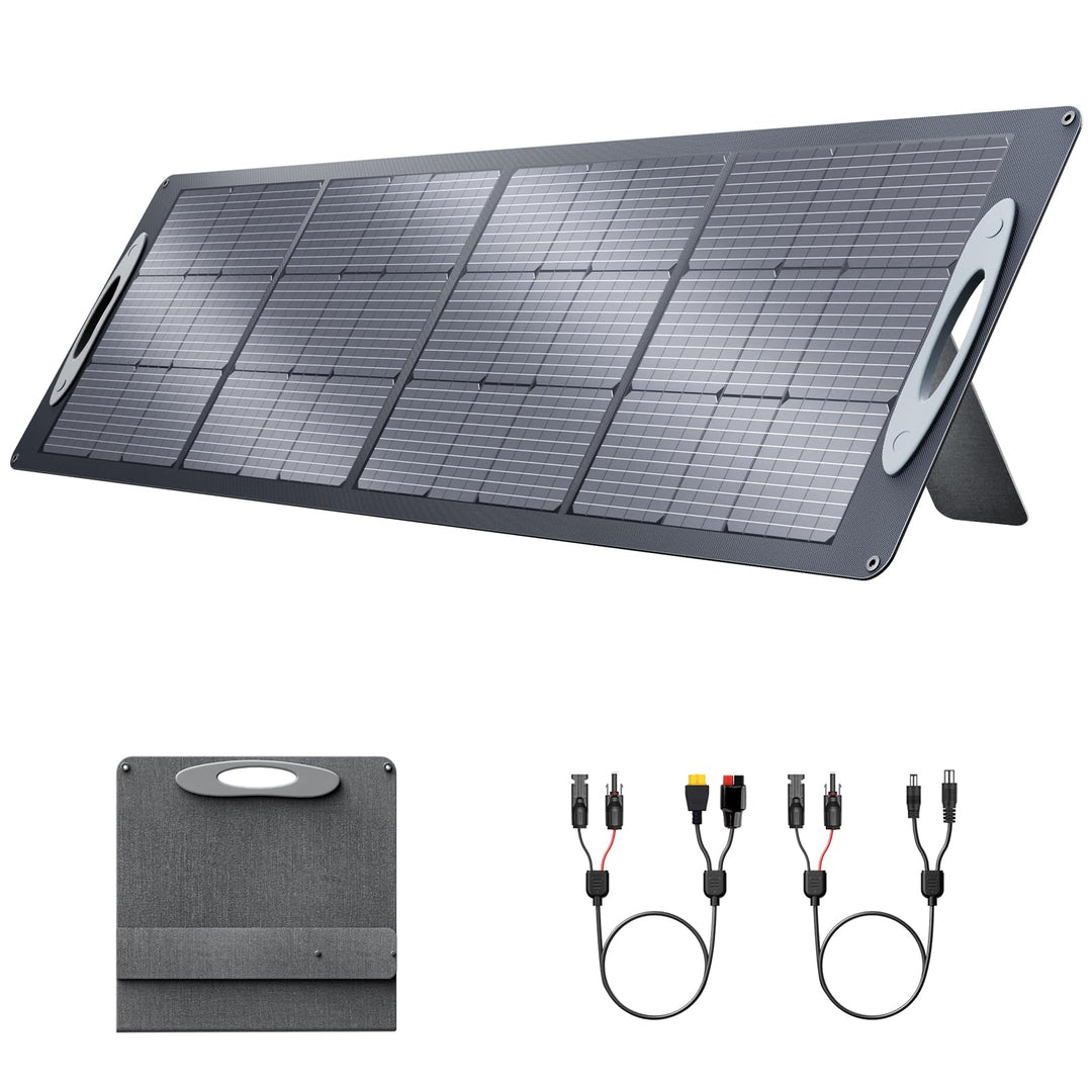 VDL Solarpanel Faltbar, 200W Solarmodul mit Monokristalline Solarzelle für Powerstation, 20V Photovo