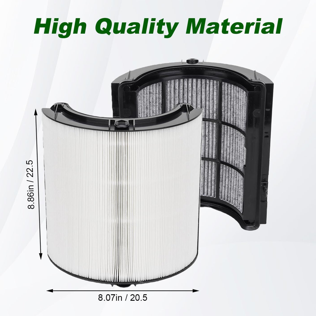 2 in 1 HEPA Ersatzfilter Kompatibel mit Dyson Luftreiniger DP04 HP04 HP06 HP07 HP09 PH01 PH02 PH03 T