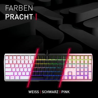 CHERRY MX Board 3.0 S, mechanische Gaming-Tastatur mit RGB-Beleuchtung, US-Internationales Layout (Q